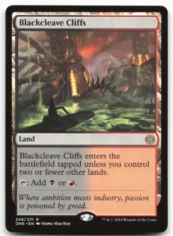 MTG Blackcleave Cliffs R Phyrexia: All Will Be One 248 LP - Image 1