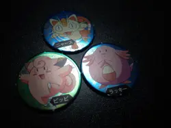 Pokemon Televikun Magazine Promo Menko Circle Card Meowth Chansey Clefairy #5876 - Image 2
