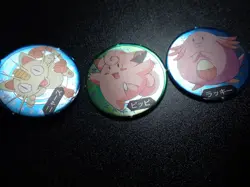 Pokemon Televikun Magazine Promo Menko Circle Card Meowth Chansey Clefairy #5876 - Image 4