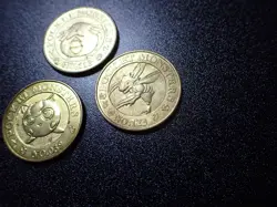 Pokemon Card Banpresto 1997 Promo Game Coin Gold Jigglypuff Scyther Chansey 5401 - Image 4