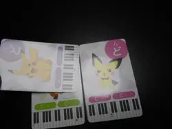 Pokemon Music Musical Note Card x3 Pikachu Pichu Raichu Evolutions #3727 - Image 2