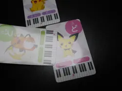 Pokemon Music Musical Note Card x3 Pikachu Pichu Raichu Evolutions #3727 - Image 4