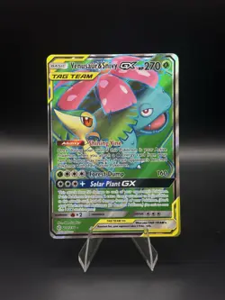 Pokemon TCG Venusaur & Snivy GX (Full Art) 210/236 Sm-Cosmic Eclipse Holo NM🔥🔥 - Image 1