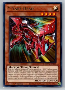 Yugioh! Y-Yare Head - MZTM-EN019 - Rare - 1st Edition Near Mint - Image 1