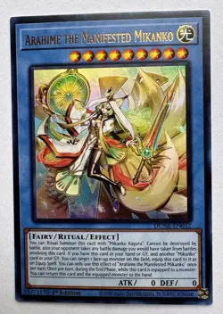 Yugioh Arahime the Manifested Mikanko DUNE-EN032 Ultra Rare 1st Edition - Image 1