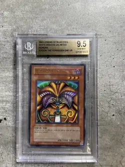 Yugioh Card KOR Exodia The Forbidden One UR BGS 9.5 Gem Mint, LOB-K124 2003 (1) - Image 1