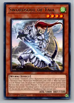 Yugioh - Swordsoul of Taia MZTM-EN081 - Rare - Maze of The M. - NM/M - Image 1