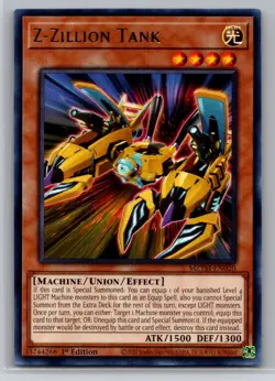 MZTM-EN020 Z-Zillion Tank : Rare 1st Edition Mint YuGiOh Card - Image 1