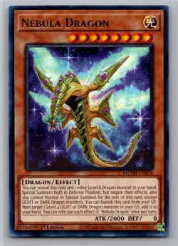 Nebula Dragon MZTM-EN078 Rare 1st Edition YuGiOh - Image 1