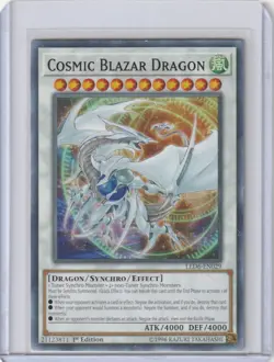 Yugioh LED6-EN029 Cosmic Blazar Dragon - Common 1st Edition - Image 1