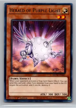 Herald of Purple Light MZTM-EN061 Rare 1st Edition YuGiOh - Image 1