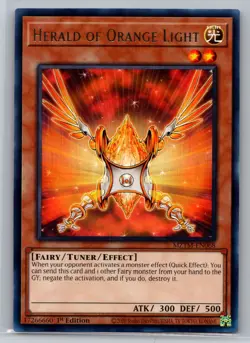 1st ED Herald of Orange Light rare MZTM-EN068 Yugioh - Image 1