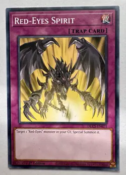 YuGiOh! - Red-Eyes Spirit DLCS-EN071 Common 1st Edition - Image 1