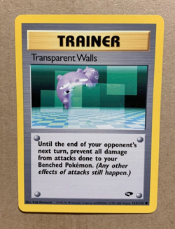 Transparent Walls 125/132 Gym Challenge - Common Pokemon Card - NM/Mint - Image 1