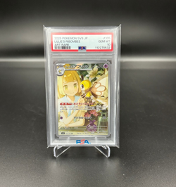 PSA 10 Lillie's Ribombee AR 105/100 SV9 Battle Partners Japanese Pokemon Card - Image 2