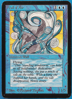 Wall of Air Alpha PLD Blue Uncommon MAGIC GATHERING CARD (ID# 497373) ABUGames - Image 1