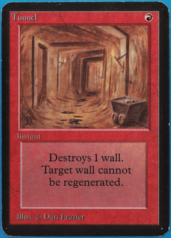 Tunnel Alpha PLD Red Uncommon MAGIC THE GATHERING MTG CARD (ID# 497370) ABUGames - Image 1