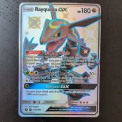 Rayquaza GX 177a/168 Hidden Fates Alternate Art Shiny Pokemon Card NM-Mint - Image 1