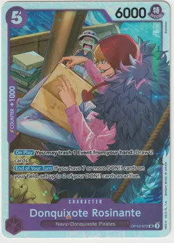 Donquixote Rosinante OP10-072 English SR Royal Blood One Piece Card Game - Image 1