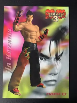 Jin Kazama Tekken 3 056 Namco Card Epoch 1998 Japanese - Image 1