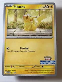 Pikachu 214 (Illustration Contest 2024) - Sv: Scarlet & Violet Promo Cards (NM+) - Image 1