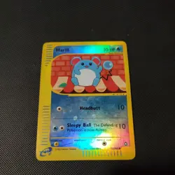 MP Marill 53/147 - Aquapolis Reverse Holo Pokemon Card Vintage e-Reader - Image 1