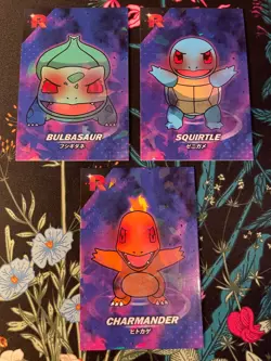 Charmander Squirtle Bulbasaur Crack Holo Team Rocket Card Database Peru Pokemon - Image 1