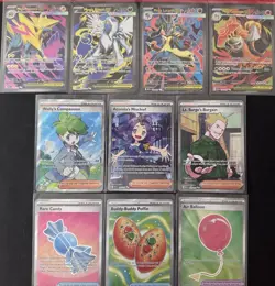 Pokemon Mega Evolution Ultra Rare Full Art Lot - 10 Cards NM - Image 1