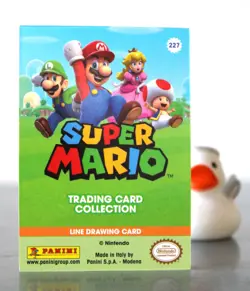 Super Mario card TCG - 227 - Wario - Line Drawing Card Near Mint / Ex+ - Image 4