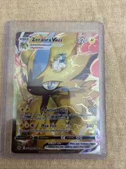Pokemon TCG Zeraora VMAX Holo Rare Card GG42/GG70 Crown Zenith: Galarian Gallery - Image 1