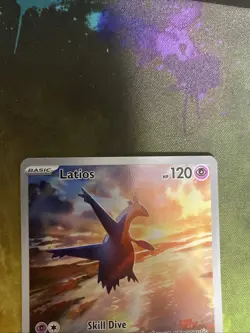 Pokemon TCG Latios 203/191 Surging Sparks Illustration Rare Holo Card 2024 - Image 2