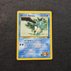 Pokemon TCG Gym Challenge Misty's Horsea Common Card 87/132 - Image 1