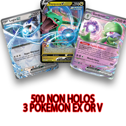 500 Pokemon Cards Lot With 3 Ultra Rare / Double Rare Hits Instant Collection - Image 1