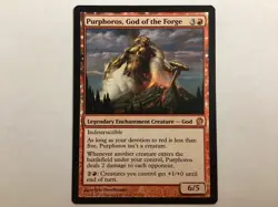 MTG Theros PURPHOROS, GOD OF THE FORGE NM (0065BIN) Graded Power - Image 1