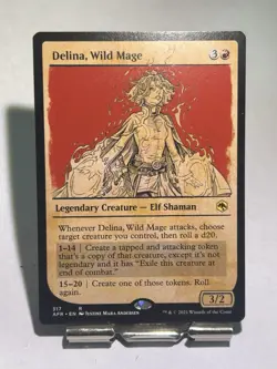 Magic: The Gathering Delina, Wild Mage AFR 317 ENGLISH NM SHOWCASE - Image 1
