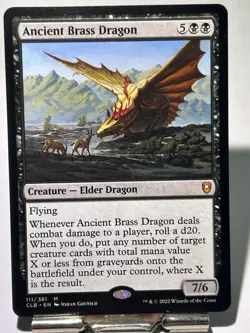 Magic: The Gathering Ancient Brass Dragon CLB 111 ENGLISH LP - Image 1