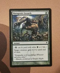 MTG Mutagenic Growth x1 LP from New Phyrexia - Image 1