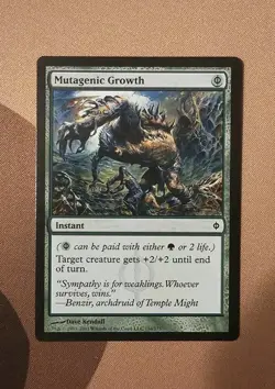 MTG Mutagenic Growth x1 LP from New Phyrexia - Image 3