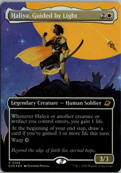 Haliya, Guided by Light (Borderless) R Edge of Eternities 289 NM Foil - Image 1