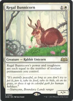 Regal Bunnicorn R Wilds of Eldraine 25 LP - Image 1