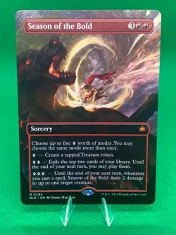 Season of the Bold (BORDERLESS) MTG | Bloomburrow - Image 1