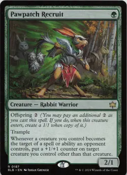 Pawpatch Recruit R Bloomburrow 187 LP-NM - Image 1