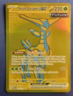 Pokemon TCG Iron Leaves ex 176/131 Sv: Prismatic Evolutions Holo Hyper Rare NM - Image 1