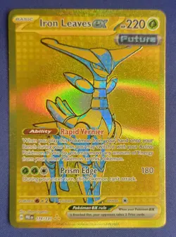Pokemon TCG Iron Leaves ex 176/131 Sv: Prismatic Evolutions Holo Hyper Rare NM - Image 2