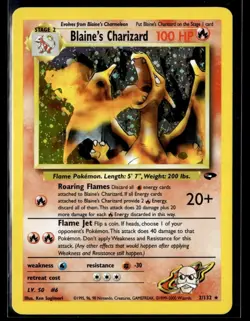 2000 Gym Challenge Holo Blaine’s Charizard Rare #2/132 - Image 1