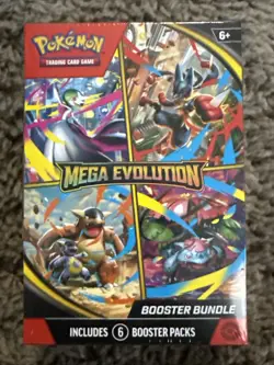 Mega Evolution Booster Bundle (6 Packs) Pokemon TCG NEW SEALED - Image 1
