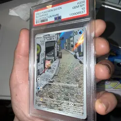 2023 Pokemon SVI Base Set EN Slowpoke Illustration Rare 204/198 PSA 10 Low POP - Image 1