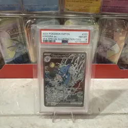 2024 POKEMON SVP EN-SV BLACK STAR PROMO #131 KINGDRA EX PSA 8 - Image 1