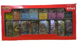 Pokemon TCG: Scarlet & Violet - Prismatic Evolutions 8 Pack Mini Tin Set Costco - Image 1