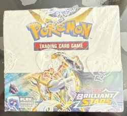 Pokemon TCG Sword & shield Brilliant Stars Booster Box 36 Packs SEALED - Image 1